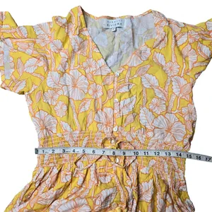 Margaux Riviera Yellow Floral Midi Dress‎ thumbnail 4
