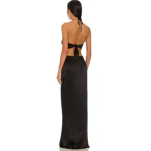 Amanda Uprichard X Revolve Celosia Gown in Black‎ Size: L thumbnail 10