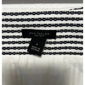 Ann Taylor Black/White Pinstripe Skirt thumbnail 5
