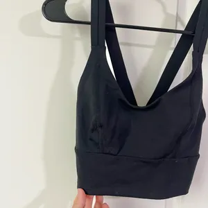Nobull Black Unpadded Long Line Bra- Black in Size Small thumbnail 3