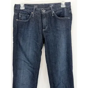 AG Adriano Goldschmied The Stilt Cigarette Leg Jeans Dark Wash Indigo 27 thumbnail 2
