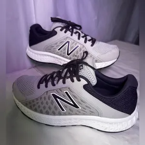 New Balance Gray and Black Athletic Sneakers thumbnail 1