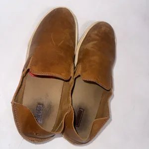 Olukai Leather Pehuea Slip On Sneaker Gorpcore Boho Convertible Shoes Brown Sz 8 thumbnail 11