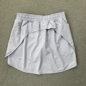 Lululemon Hotty Hot Skirt Skort High Rise Pastel Blue Athletic Women's 10 Tall thumbnail 2