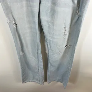 American‎ Eagle Outfitters Womens Jeans Light Wash Distressed Boyfriend Size 8 thumbnail 3