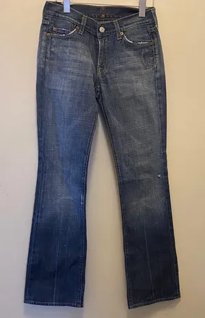7 for all mankind bootcut denim jeans size 26 thumbnail 1