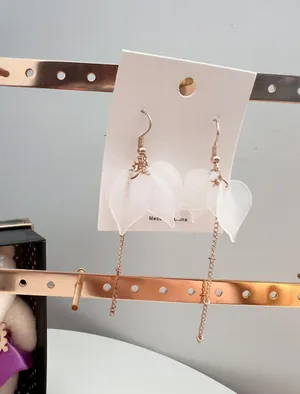 Gold Plated Flower Earrings thumbnail 2