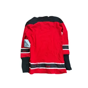 NHL Chicago Blackhawks Womens Red Waffle Knit Thermal Long Sleeve‎ Shirt L NWT thumbnail 2