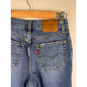 Levi's 80s Mom‎ Jeans Distressed Blue Denim Size 24 High Rise Casual Streetwear thumbnail 3