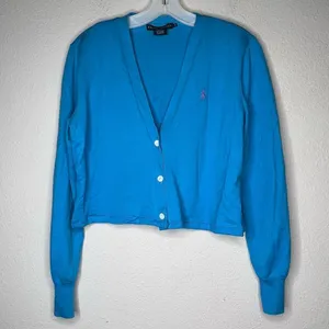 Vintage Ralph Lauren Cropped‎ Cardigan Sweater thumbnail 7