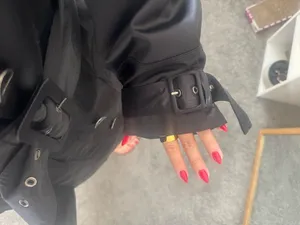 Belted Rain Jacket/Trench Black Size L thumbnail 3