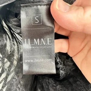 ILMNE Black Silk Asymmetrical Stunning Formal Sleeveless Top‎ Striped Women's XS thumbnail 5