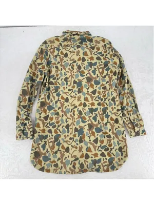 LL Bean Ladies Chamois Camo Tunic Shirt Signature Archive Series Cotton Flannel thumbnail 2