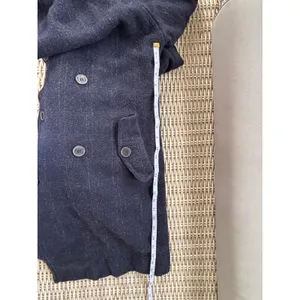 AllSaints Spitalfields 100% Wool Belted Plaid Military Jacket size 12‎ layered thumbnail 13