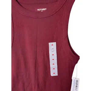 Old Navy Snug Fit Sleeveless Crop Top Maroon Color NWT Sz M thumbnail 5