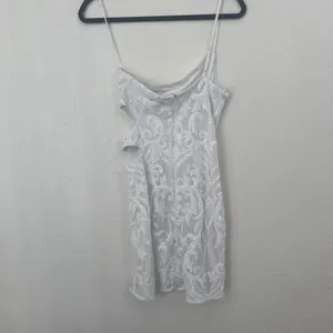 Lulu’s white sequin one shoulder side cutout mini dress size S thumbnail 8