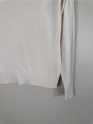 Brooks Brothers Cream Cashmere Blend Turtleneck Sweater Womens S Casual Fall thumbnail 8