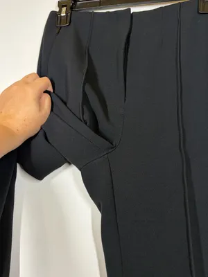 Anthropologie Black Pleated Trouser Pants Size US 0 thumbnail 10