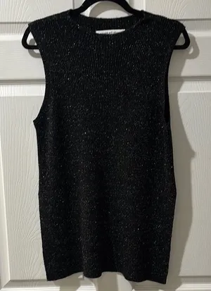 Cupcakes and Cashmere Black Knit Top thumbnail 1