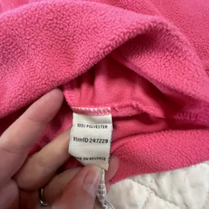 LLBean Women’s 1/4 Zip Pink Fleece Sweatshirt Top Sz Large L Regular thumbnail 4