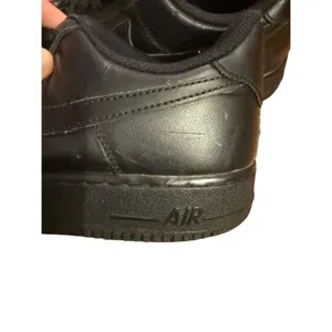 Nike Air Force 1 '07 Triple Black Sneakers Shoes Womens Size 10 Leather‎ thumbnail 8