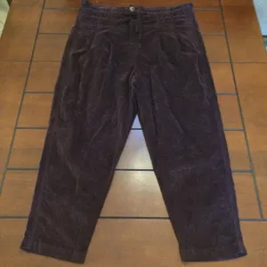 Free people margate paperbag waist corduroy panther rose medium thumbnail 1