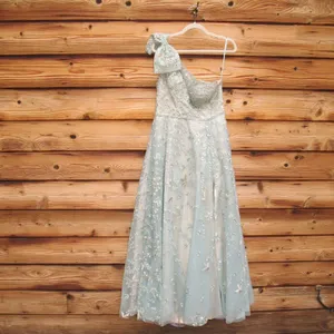 MAC DUGGAL Green Size 10 Embroidered Beaded Bow Formal Long Maxi Gown Dress thumbnail 8