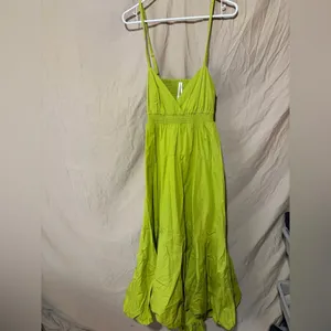 By Anthropologie V-Neck Tiered Bubble-Hem Dress thumbnail 3