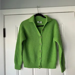 Aritzia Wilfred Claudette Cardigan collared merino wool in‎ cucamelon green XXs thumbnail 4