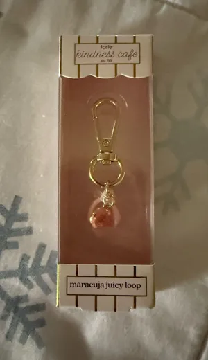Tarte MARACUJA JUICY LOOP Donut Charm Key Chain for Lip Gloss New in Box thumbnail 1