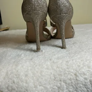 Maripé Heels Womens‎ 9 Gold Sloane Glitter Stiletto Wedding Formal Holiday Party thumbnail 6