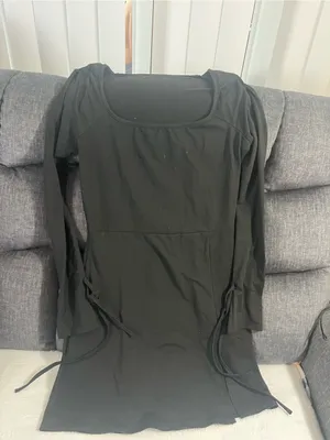 SheIn Black Long Sleeve Scoop Neck Women's Top thumbnail 2