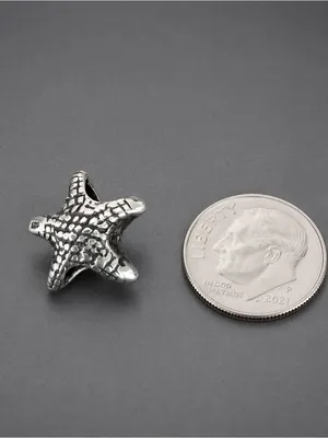 Vintage Sterling Silver Starfish Charm Fits Most Snake Charm Bracelets thumbnail 3