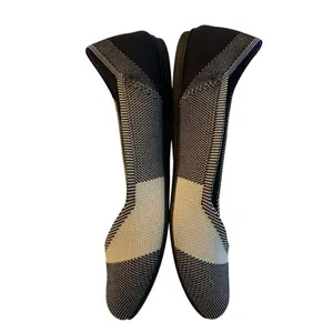 Rothy's The Flat Cap Toe black white women's size 8.5 thumbnail 3