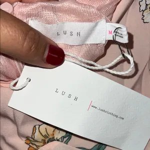 Lush Clothing Pink‎ Sundress with Spaghetti Straps and V-Neckline thumbnail 2