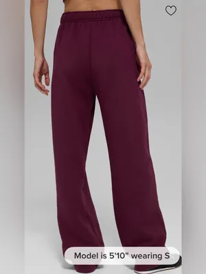 Alo Yoga NWT Accolade Straight Leg Sweatpants Burgundy Size M thumbnail 2