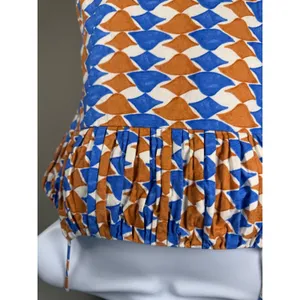 Maeve Ophelia Mini Dress Geometric Print Smocked Anthropologie Size 6‎ thumbnail 5
