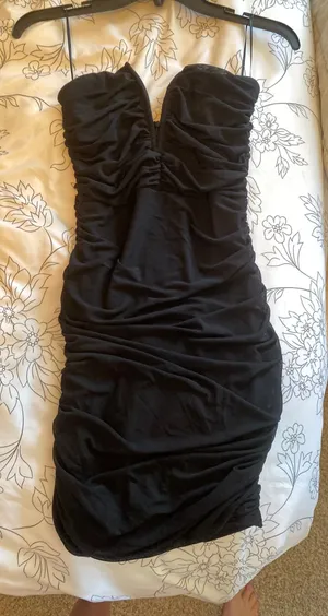 Blue Blush Black strapless mini dress thumbnail 1