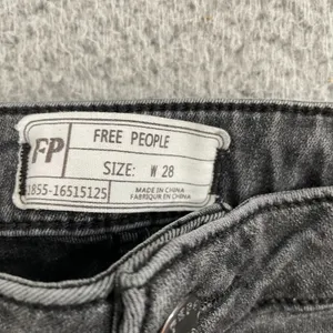 Free People Just Float on Flare Jeans‎ Women 28 Gray Boho Hippie High Rise thumbnail 5
