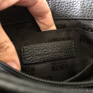 Michael Kors Black Shoulder Bag with Gold Accents thumbnail 11