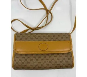 GUCCI Vintage Flap Coated Canvas Crossbody Bag thumbnail 2