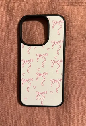 Evry Jewels IPhone 14 Pro Bow Phone Case Pink thumbnail 1