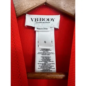 Victoria Beckham VB Body Fitted Red‎ Bodycon Mini Dress Size 0 thumbnail 7