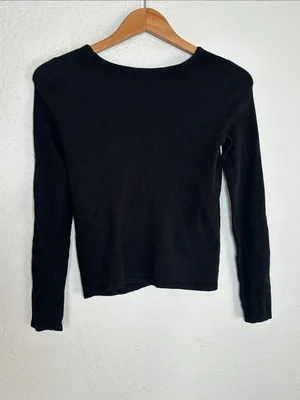 Alice + Olivia Intarsia Legs Sweater Black Girly ASO PLL Lucy Hale Feminine thumbnail 7