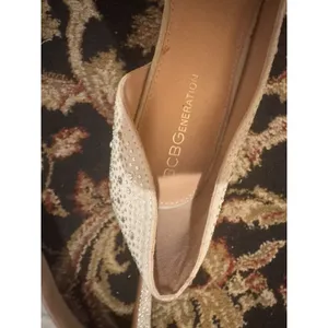 BCBG Generation Light Gray Bling Heels 4 Wedding Or Formal Event Sz 10 thumbnail 8