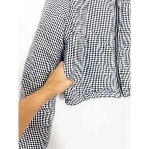 Princess Polly The Keir Puffer Jacket Black/White Size L/XL Plaid Gingham thumbnail 9