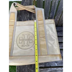 Tory Burch Coated Twill‎ Mini Tory Tote SEE PHOTOS. W thumbnail 10