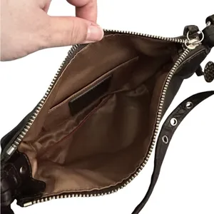 Coach Vintage Black/Brown Leather Mini Shoulder Bag thumbnail 12