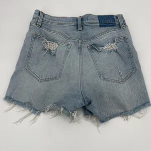 Abercrombie Fitch Y2K Mom Jean Women Short Sz 4/27 Festival Cutoff Denim Indie thumbnail 7