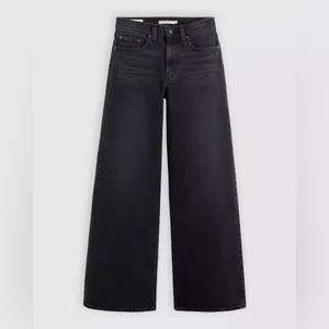 Levi’s 728 High Rise Wide Leg Women's Jeans in Rodeo Princess Black Sz 23 x 30 thumbnail 5